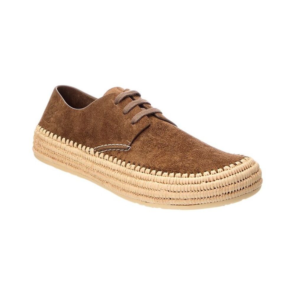 Loewe Suede Espadrille, Brown